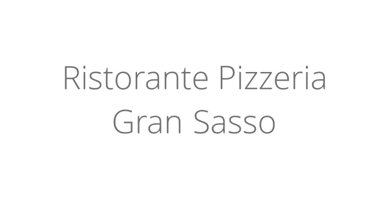 Ristorante Pizzeria Gran Sasso