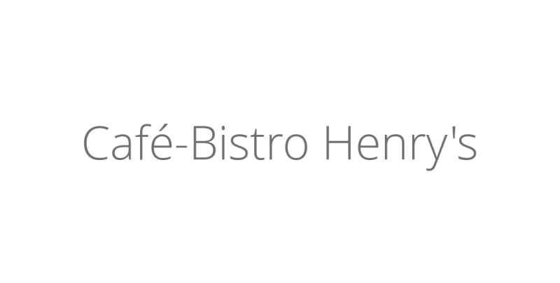 Café-Bistro Henry's