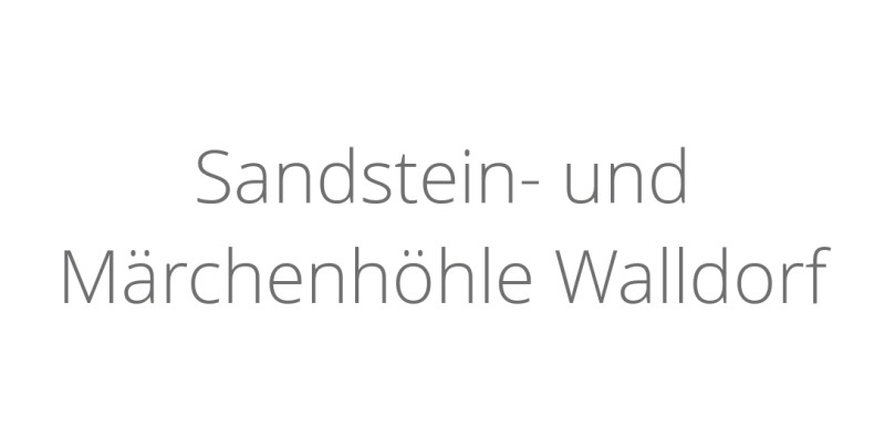 Sandstein- und Märchenhöhle Walldorf
