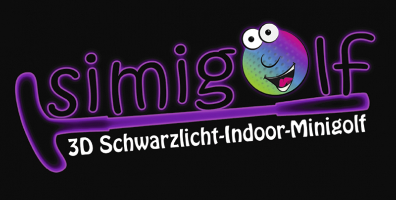 Simigolf 3D Schwarzlicht-Indoor-Minigolf