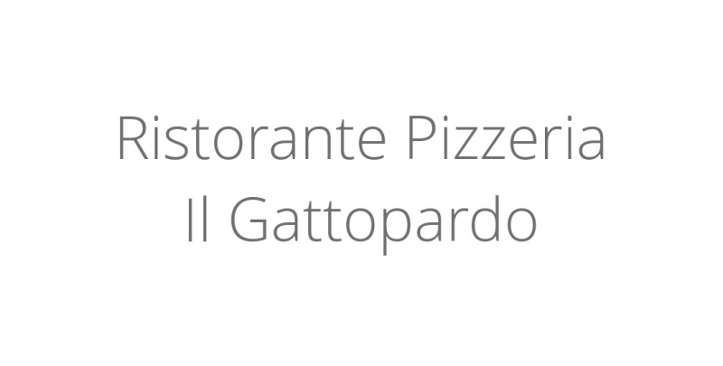 Ristorante Pizzeria Il Gattopardo