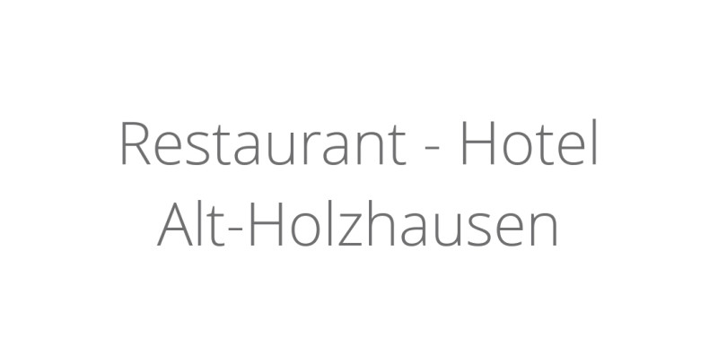 Restaurant - Hotel Alt-Holzhausen