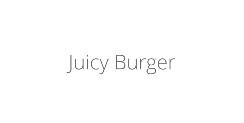 Juicy Burger