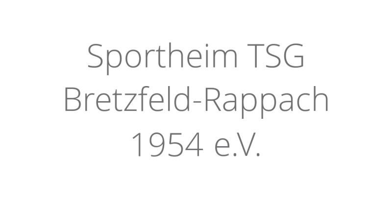 Sportheim TSG Bretzfeld-Rappach 1954 e.V.